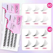 ARISON Loose Fans 6d 14d Bulu Mata Palsu Speed Fan Lashes Cat Eye Look Makeup Tools Mink Soft Light Eyelashes - D - View 4
