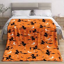 1pc Perfect Gingerbread Man Pattern Theme Flannel Blanket, High-Definition Digital Print Blanket, Throw Blanket, Nap Blanket, Sofa Blanket, Home Decor Blanket, Soft And Comfortable Blanket, Gift, Holiday Gift, Bedding, Home Decor, Bedroom Decor, Camping Travel Essential, Suitable For Friends And Family, Suitable For Christmas, Halloween, Thanksgiving - Multicolor - View 12