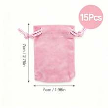 Velvet Jewelry Drawstring Bags, Soft Gift Pouches Suitable For Rings, Necklaces, Bracelets, Multi-Color - Multicolor - View 17