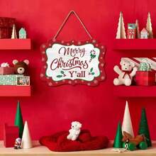 Christmas Home Decor Merry Christmas Wooden Sign Creative Decorative Plaque - 8951 - View 3