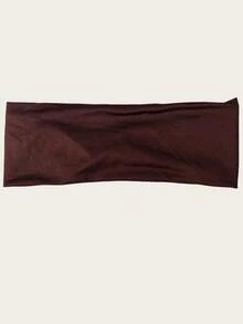 Warm-Up Sweat-Absorbing Elastic Non-Slip Headband, Suitable For Yoga, Pilates, Gym Workouts, Daily Sports. - Brown - View 5