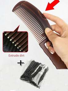 Grease-Control Energy Hair Comb, Hollow Scalp Massage Comb, Oil-Controlling & Anti-Dandruff No-Rinse Hair Comb For Removing Scalp Grease And Dandruff - Multicolor - View 7