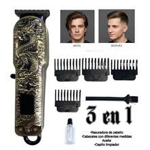 [Cepillo de afeitar eléctrico]FX Rasuradora de Dragon Para Cortes de Cabello con Cuchilla de Acero Inoxidable y Bateria de 100 mAh W89Q - Por defecto - Ver 1