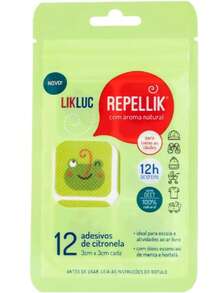 Adesivo Repelente Repellik Likluc Proteção Contra Mosquitos Natural e Seguro para Bebes e Crianças a 100% natural base de Citronela - Tamanho Único - Visão 3