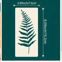 18 Pcs Wildflower Flower Fern Leaf Painting Stencils Reusable PET Plastic Templates For Wood Signs Wall Fabric Canvas DIY Crafts - Sets - View 2