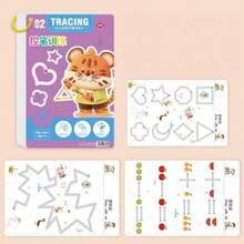 36-Page Reusable Educational Workbook Set With Erasable Stickers - Perfect For Children's Drawing And Control Training, 2026 New Year Gifts, Christmas Gifts - Multicolor - View 8