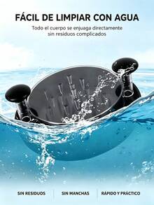 Desmenuzador de pollo, herramienta desmenuzadora de pechuga de pollo con giro, con máquina desmenuzadora de carne antideslizante y resistente con tapa transparente, herramienta desmenuzadora de carne con giro para cerdo, res y pollo - Negro - Ver 9