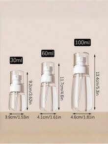 2 piezas Botellas de recarga de perfume, diseño minimalista transparente, múltiples colores disponibles, a prueba de fugas y duraderas, adecuadas para perfume, colonia, aceite esencial, esenciales para el trabajo, viajes y talla grande - Multicolor - Ver 4