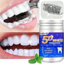 BHATCYK 1pc 3 DAYS Teeth Cleaning Powder, Teeth Whitening ,Teeth Polishing Tooth Deep CleaningPowder,Teeth Polishing Tooth Deep CleaningPowder,Travel - Mint - View 2