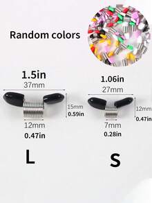 DIY Beading Accessories: Spring-Loaded Bead Stoppers With Protective Rubber Sleeve - Prevent Beads From Slipping - Essential Tool For Handmade Jewelry Making (Random Color) - Multicolor - View 11