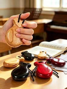 Spanish Flamenco Castanets With Hanging Rope For Easy Operation And Practice, Traditional Wooden Hand Drum, Adult Musical Instrument, Spanish Souvenir Gift, Beginner Musical Instrument, Adult Beginner Dance Performance Practice Instrument, Orff Percussion Instrument, Suitable For Dance Performance And Music Teaching, Suitable For Dancer Party, Ballroom Entertainment, Young Musicians - Multicolor - View 10