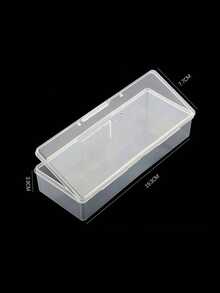 1pc Nail Art Tool Storage Box, Large Capacity, Can Store Nail Polish, Nail Files, Nail Buffers, Etc., Storage Box - White - View 6