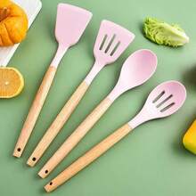 1pc Non-Stick Heat-Resistant Silicone Kitchen Tool - Durable Essential Cooking Utensil For Home Cooking - Multicolor - View 5
