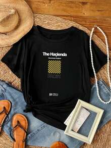 Women T-Shirts - 黑色 - 查看 1