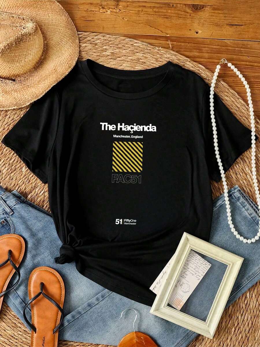 Women T-Shirts - 黑色 - 查看 1