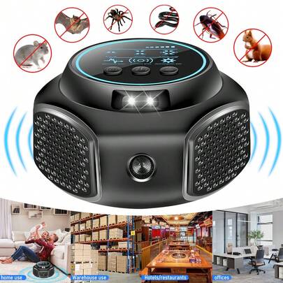 Ultrasonic Rodent Repeller, Electronic Mouse Deterrent, Indoor Pest Repellent, Ultrasonic Repellent Device, Suitable For Home, Garage, Basement, Attic, Warehouse And Commercial Indoor Pest Control