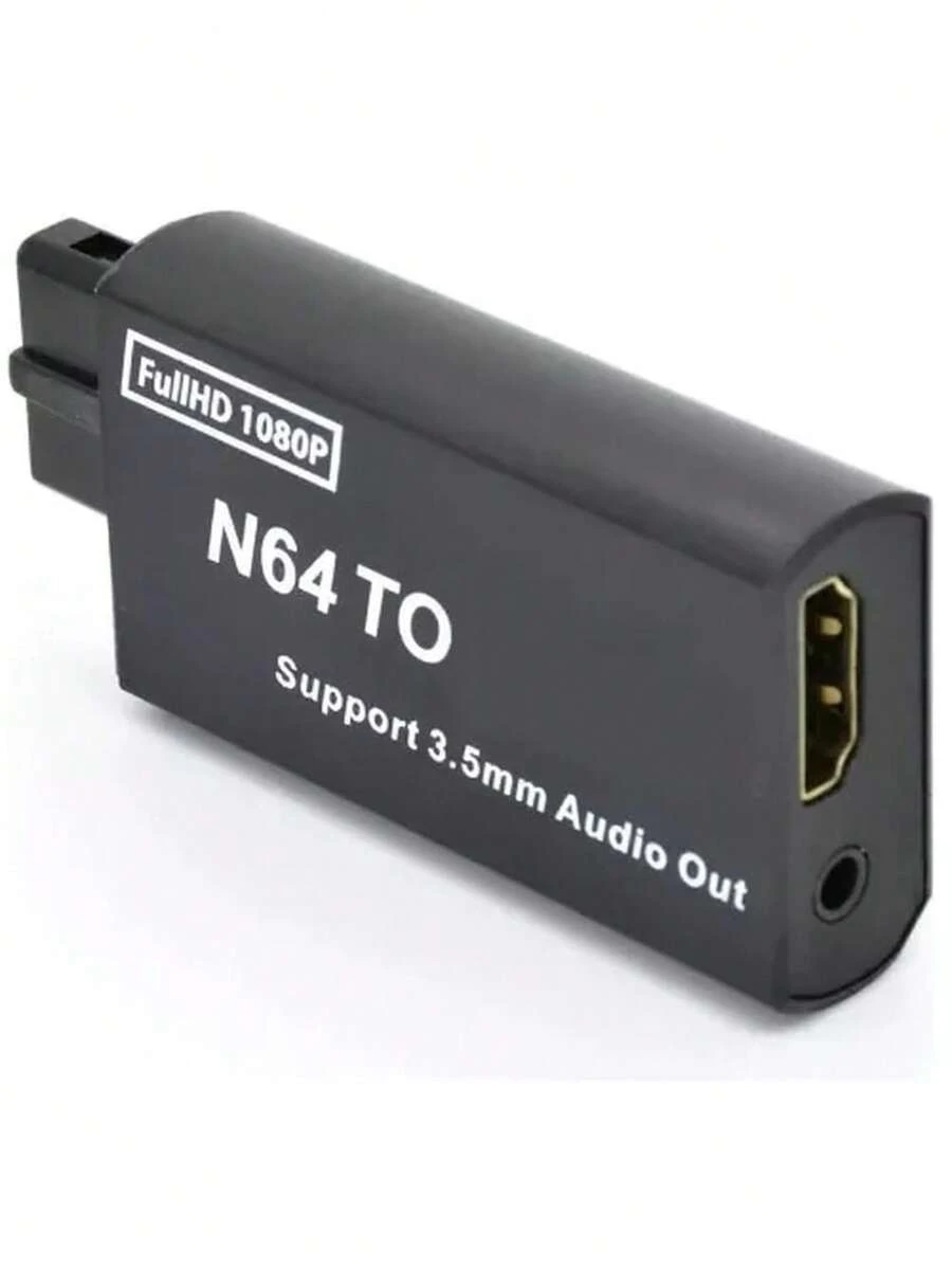Conversor digital Compatível Com Snes N64 Gamecube - Preto - Visão 1