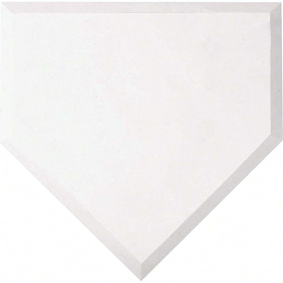 Franklin Sports Rubber Baseball + Softball Home Plate - 17"X17" - White | Throw-Down Anywhere Use, Weather-Resistant Waffle Grip, Built For Variant 1 - None - View 1