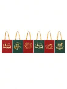 صندوق تغليف الهدايا، صندوق هدايا عيد الميلاد المجيد، صندوق تغليف هدايا صغير ليلة عيد الميلاد، مناسب للهالوين وعيد الميلاد وحفلات أعياد الميلاد وتغليف الهدايا الأخرى - متعدد الألوان - مشاهدة 10