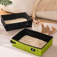 4/2pcs Portable Lightweight Cat Litter Box & Scoop, Foldable Waterproof Outdoor Travel Essential For Pet Owners, Car-Friendly Cat Litter Box And Scoop, 1 Set - one-size - View 9