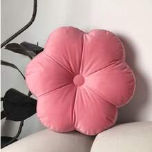 1pc Cute Flower Shaped Filled Throw Pillow - Hot Pink - View 4