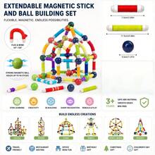 25/36/42/64pcs Extendable Magnetic Sticks Building Toy, Portable 3D STEM Construction Set For Kids Ages 3+, Creative DIY Birthday Gift - Multicolor - View 4