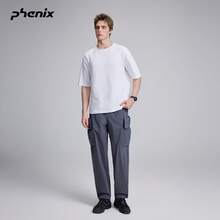 Phenix ALK Men's Outdoor Cargo Pants 2026SS Sports Water-Repellent Sun-Protective Woven Long Pants - Frost Gray - View 3