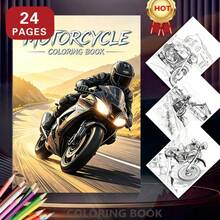 Cool Modified Sports Car & Motorcycle Coloring Book, Dynamic Style For Boys And Adults, Back To School Gift - Sketchbook - View 13