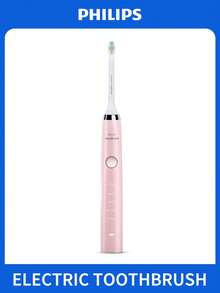 PHILIPS Sonicare HX9368/35 DiamondClean 充電式音波電動牙刷 2 入組，黑色與粉色，進階口腔護理牙刷套組，適合情侶家庭禮物 - 黑色+粉紅色 - 查看 5