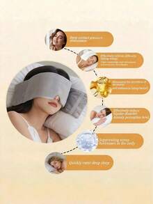 3pcs Weighted Velvet Eye Mask Set: Relieves Eye Fatigue. Made Of Lightweight And Breathable Material, Effectively Blocks Light. Perfect For Students, Office Workers And Travelers. Whether For Napping, Nighttime Rest, Home Relaxation Or Long-Distance Travel, It's An Excellent Choice. Absolutely A High-Quality Product To Improve Sleep Quality. - Multicolor - View 8