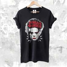 [Festival Outfits Women][Universal]Bride Of FFrankenstein Unisex Black Graphic Tee Vintage Classic Horror Movie Scream Queen - Black - View 1