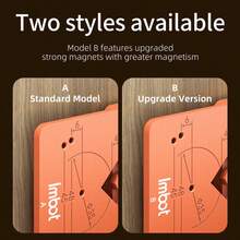 2Pcs Imbot Magnetic Cabinet Door Hinge Spacers 2.6mm Gap Alignment Tool Magnetic Positioning Magnetic Hinge Locator Achieve Perfect Door Gap Spacing Quick Installation And Alignment Assistant Suitable For Cabinet Door Assembly, Installation Suitable For Woodworking - Imbot - View 7