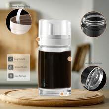 3-Pack Leakproof Oil & Vinegar Dispenser Bottles, 100 Ml Each For Kitchen Use - White - View 3