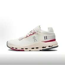 On Running Women Running Shoes - 奶白 / 寶石玫紅 - 查看 1
