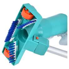 Pool Vacuum Set With Telescopic Pole, Suction Base, Water Inlet Adapter, Pole Connection Handle, White Suction Net Bag, Suitable For Pools - A - View 8