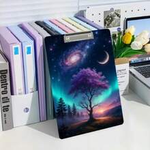 1PC Acrylic A4 Clipboard Folder With Metal Clip, Writing Board Clip Exam Paper Folder, Suitable For Office, School, Sketching, Classroom Decor, Teacher's Day Gift, Back To School Gift, Year-End Gift - Multicolor - View 5