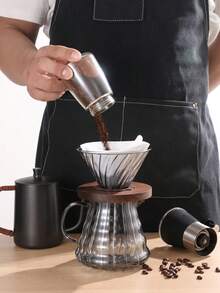 100 lembar/pak Kertas Saringan Kopi Putih/Coklat, Kertas Saringan Kopi Tetes untuk Penggunaan Rumah Tangga, V01/V02 Tersedia Dua Ukuran - Putih - View 5