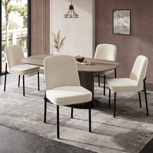 Dining Chairs Set Of 6, Beige Velvet Modern Style - 米色 - 查看 11