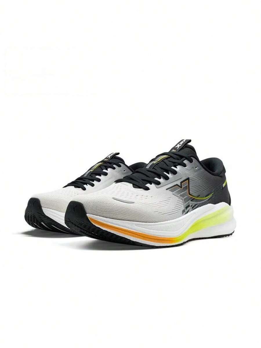 XTEP Tancheng 3.0 LITE | Shock-Absorbing Wear-Resistant Lightweight Men's Professional Jogging Shoes - White/Black - View 1