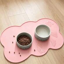Alas Makan Hewan Peliharaan Silikon, Alas Mangkuk Anti Bocor dan Anti Selip untuk Anjing dan Kucing, Bentuk Oval - View 11