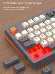 RAIKU Gaming Keyboard And Mouse Set, 3-Color Wired Illuminated Desktop 98-Key Multi-Color Keyboard, 6-Button Illuminated Mouse, Keyboard And Mouse Set - View 5