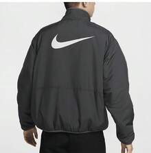 NIKE Men's Versatile Thermal-Lined Reversible Stand Collar Casual Sports Jacket Autumn/Winter HV1737-060 - Black - View 3