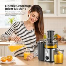 500W Centrifugal Juicer Machine, Extra Wide Mouth Feed Chute Juice Extractor, Stainless Steel Countertop Juicer, Easy To Clean Fruit & Vegetable Squeezer - US A Type Plug(110-127V) - View 7