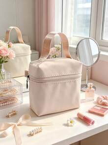 Fashionable Solid Color Large Capacity Makeup Bag, Portable Waterproof Makeup Bag, Multifunctional Storage Bag, Mini Lipstick Bag, Menstrual Towel Bag - Multicolor - View 14