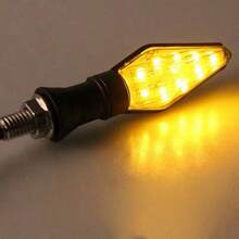 4 pares de Pisca Seta Para Moto De Led  Universal Com Traseira Led Lightes - A - Visão 2