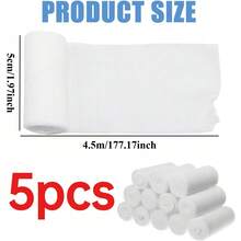 Multiple Sizes Available: 10/20 Rolls Elastic Gauze Bandages, Breathable Bandages, Mummified Wrapping Bandages, Suitable For Arms, Legs, Waist And Other Body Parts, Elastic Stretch Design - View 15