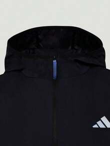 Adidas Men's ARN ZR LW J Jacket Woven Hooded Outerwear KY1854 - Black - View 4