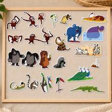 hoojojo 1 Set Grumpy Monkey Felt Story Pieces, Interactive Animal Character Storytelling Props, Literacy Reading Educational Toy, Teacher Supplies, Educational Learning Materials For Classroom & Home Reading - Multicolor - View 9