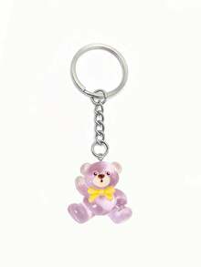 1pc 3D Bear DIY Phone Chain Resin Phone Charm Keychain Pendant Bag Accessory - Keychain - View 8