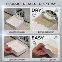 1pc Portable Washing Machine Drain Pan, Front-Load Washing Machine Filter Water Collection Tray, Leak-Proof Drip Collection Basin, Practical Household Accessory For Washing Machine Maintenance And Cleaning - A - View 4